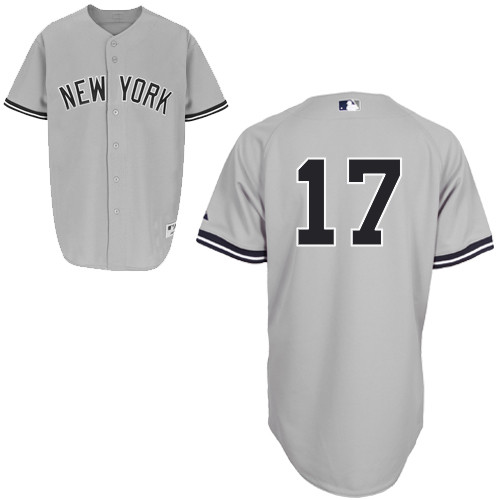 Brendan Ryan #17 MLB Jersey-New York Yankees Men's Authentic Road Gray Baseball Jersey - Click Image to Close